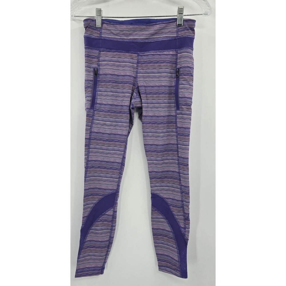 Lululemon Pants Womens 6 Inspire Tight‎ II Mesh Irish Flower Leggings Athletic